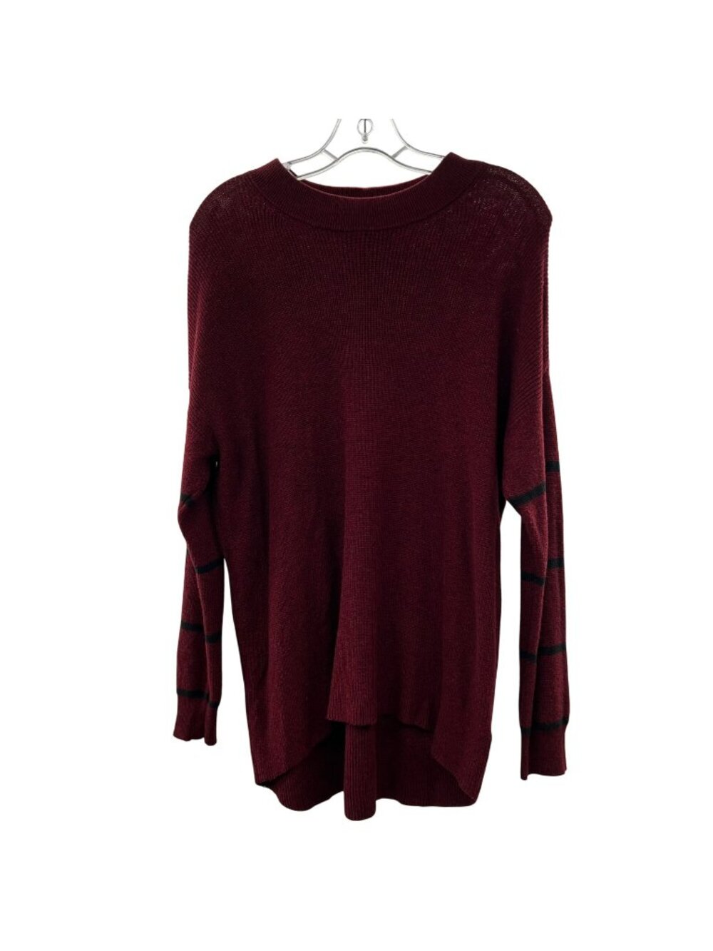 American Eagle Women's Lightweight Sweater Jegging Fit Maroon/Black Small